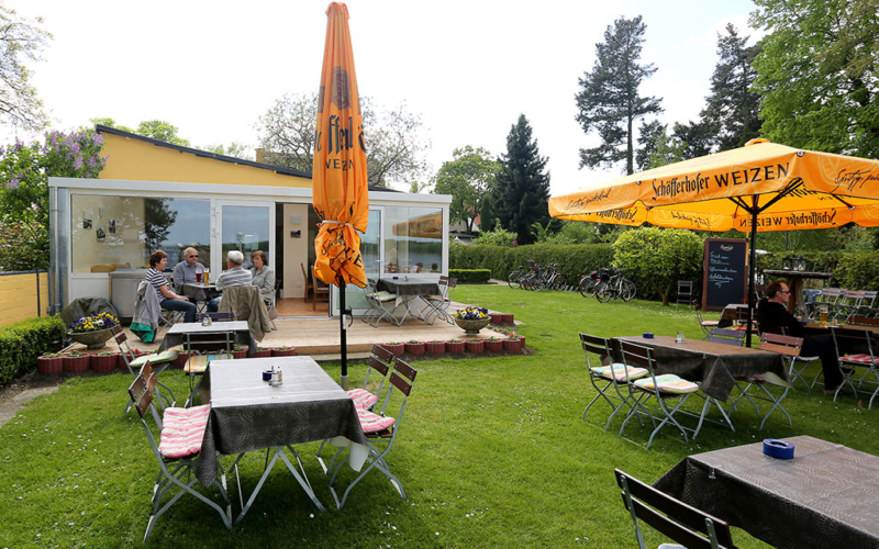 Blick auf unser Ufercafé